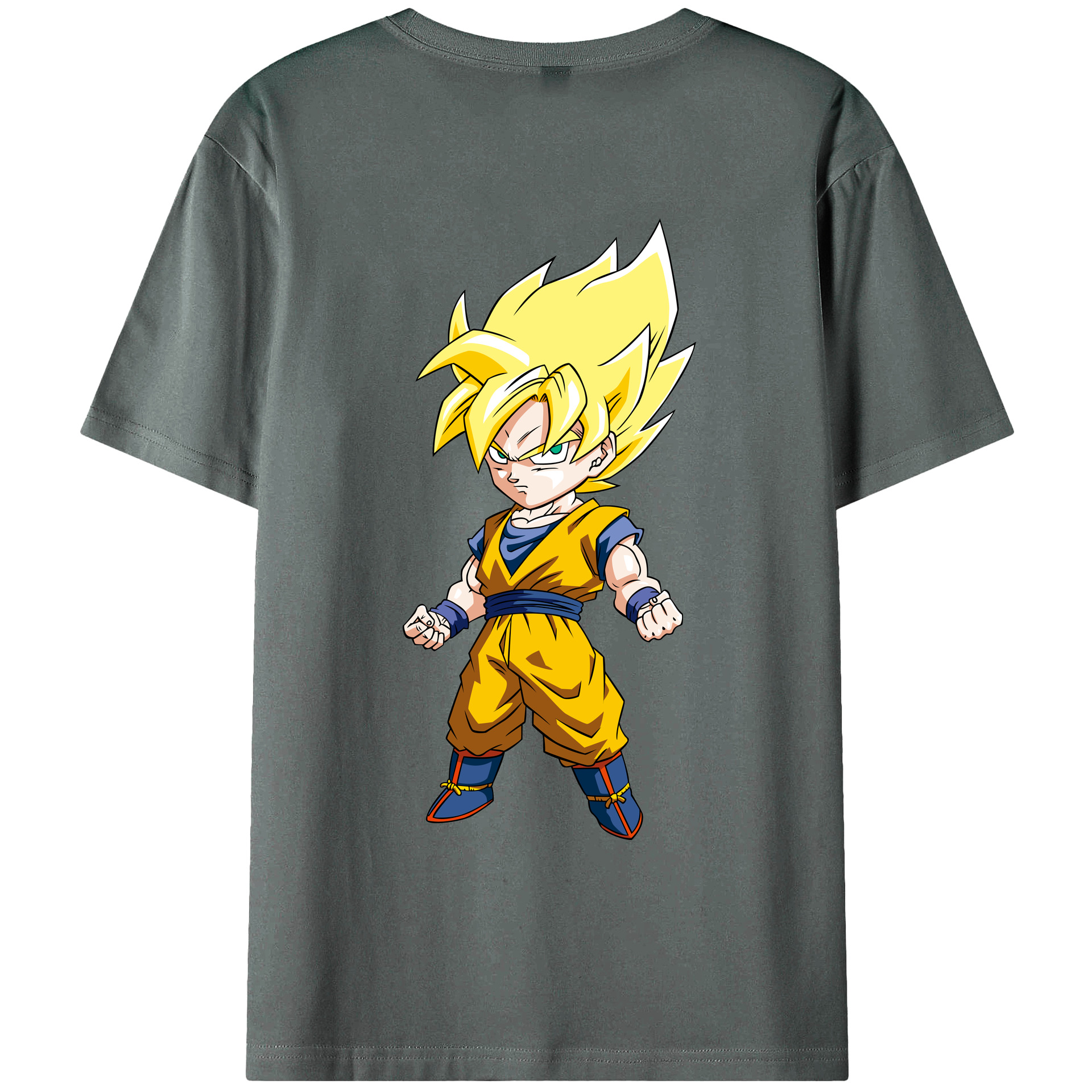 （画像用） ドラゴンボール 孫悟空（そん ごくう）Son Goku カカロット DRAGON BALL Kakarotto 綿100％ メンズ半袖Tシャツ（バックプリント） 通気性